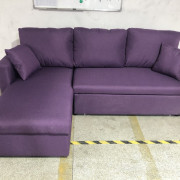 日式北歐布藝梳化床上拖式多功能客廳小戶型雙人懶人梳化 215cm sofa bed 3010