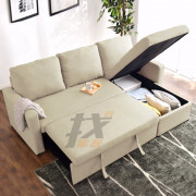 日式北歐布藝梳化床上拖式多功能客廳小戶型雙人懶人梳化 215cm sofa bed 3010