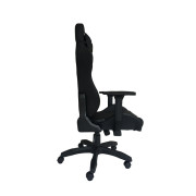 【80040】新款加厚軟墊電競椅 特軟升降扶手電腦椅 gaming chair 大班椅 (全黑) 尼龍腳升降扶手 皮膚質感